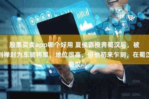 股票买卖app哪个好用 夏侯霸投奔蜀汉后，被刘禅封为车骑将军，地位很高，但他初来乍到，在蜀汉